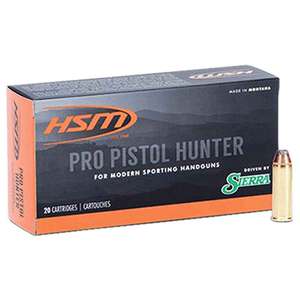 HSM Pro Pistol Hunter 41 Remington Magnum 210gr JHC Handgun Ammo - 20 Rounds