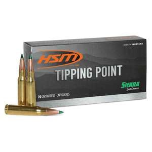 HSM Tipping Point 7mm-08 Remington 165gr Ballistic Tip Rifle Ammo - 20 Rounds