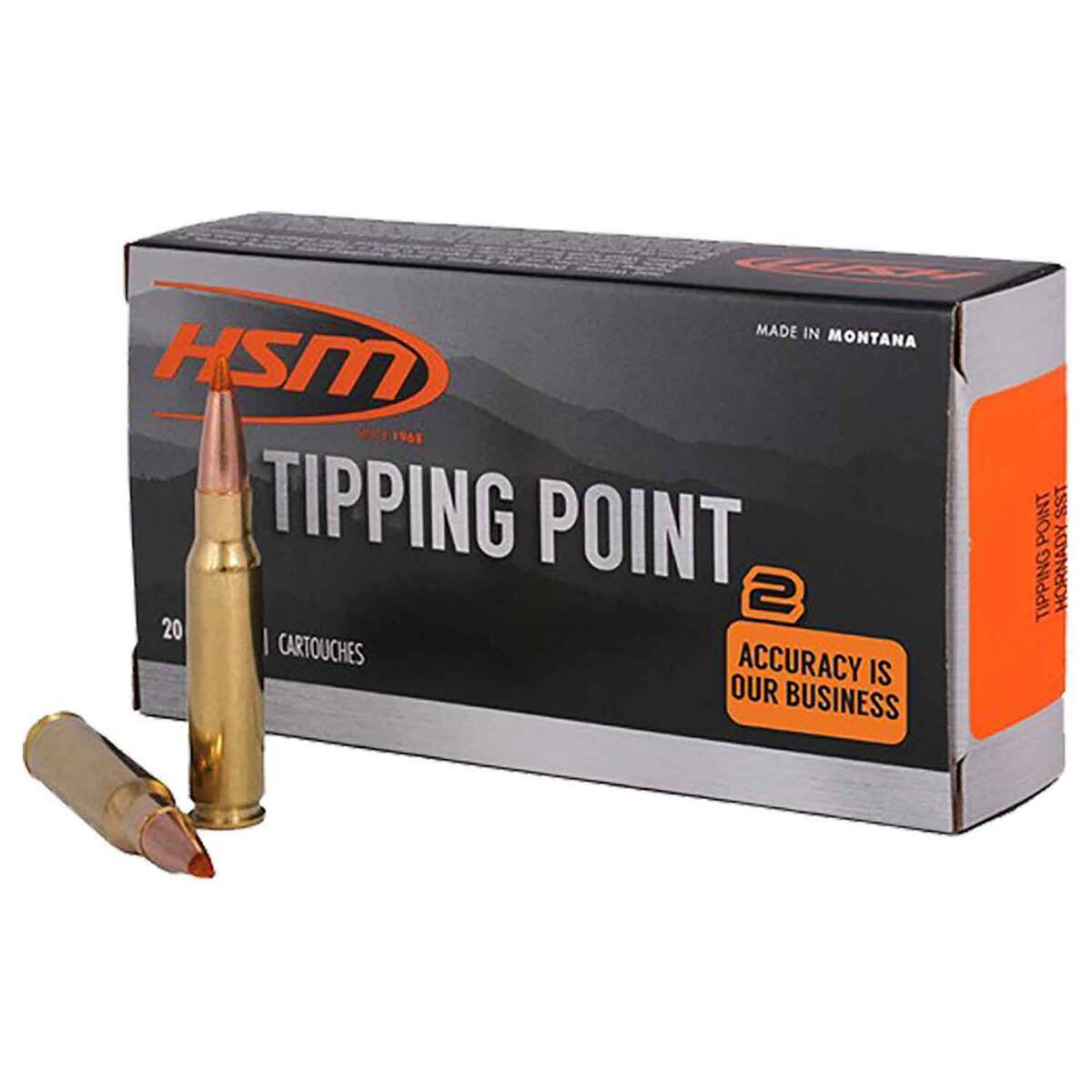 HSM Tipping Point 30-06 Springfield 165gr SST Rifle Ammo - 20 Rounds HSM Tipping Point 30-06 Springfield 165gr SST Rifle Ammo - 20 Rounds