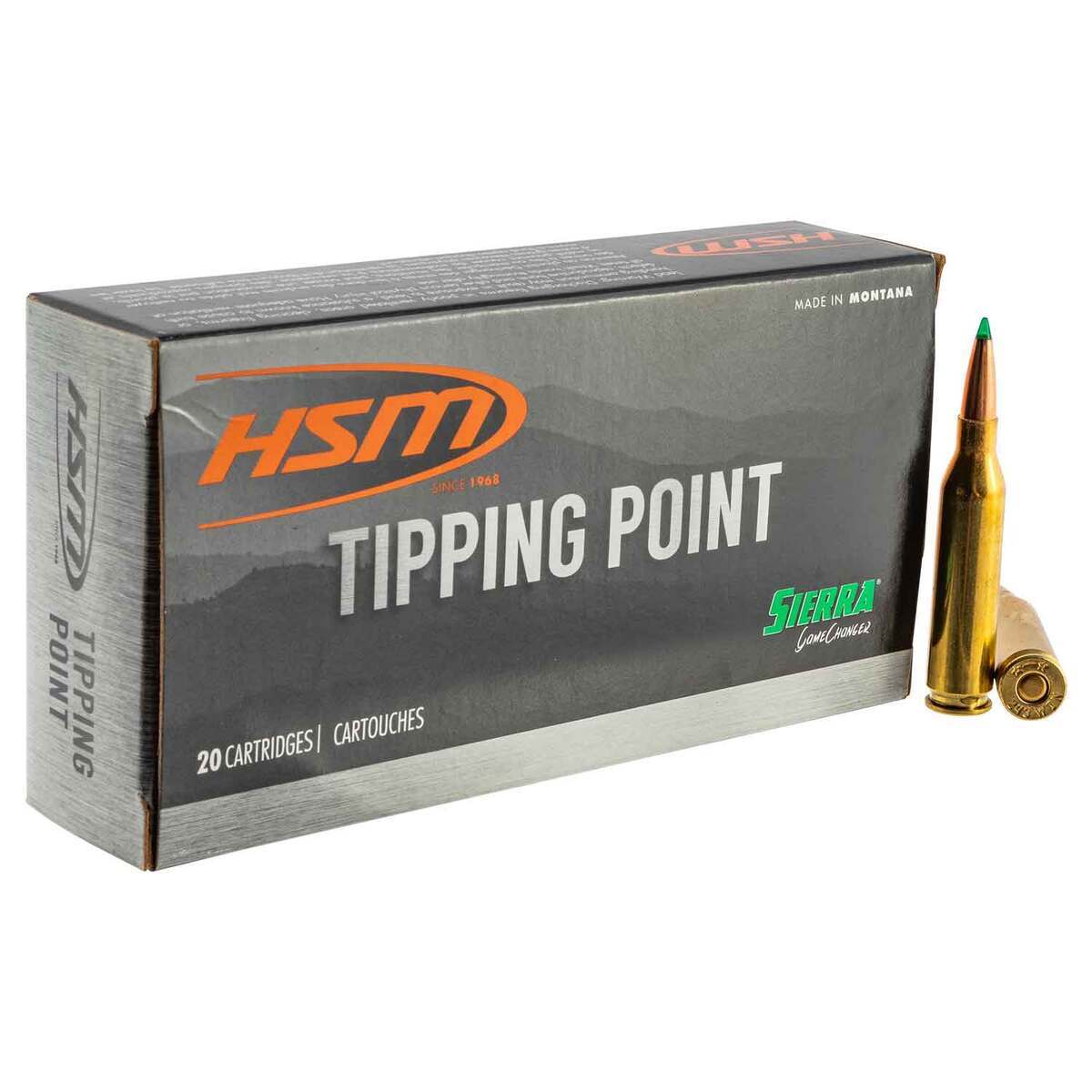 HSM Tipping Point 6.5 Creedmoor 130gr Sierra GameChanger Rifle Ammo - 20 Rounds HSM Tipping Point 6.5 Creedmoor 130gr Sierra GameChanger Rifle Ammo - 20 Rounds