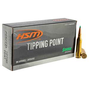 HSM Tipping Point 6.5 Creedmoor 130gr Sierra GameChanger Rifle Ammo - 20 Rounds