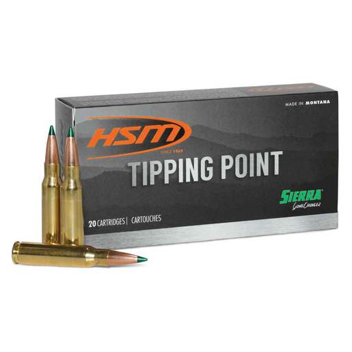 HSM Tipping Point 7mm-08 Remington 165gr Ballistic Tip Rifle Ammo Ammo - 20 Rounds 20 Rounds Ammo