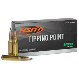 HSM Tipping Point 7mm Remington Magnum 165gr Ballistic Tip Rifle Ammo - 20 Rounds