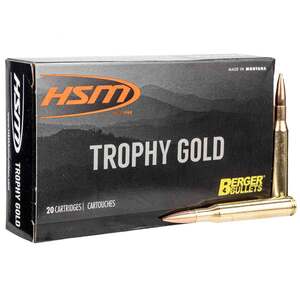 HSM Trophy Gold 270 Winchester 150gr VLD Rifle Ammo - 20 Rounds