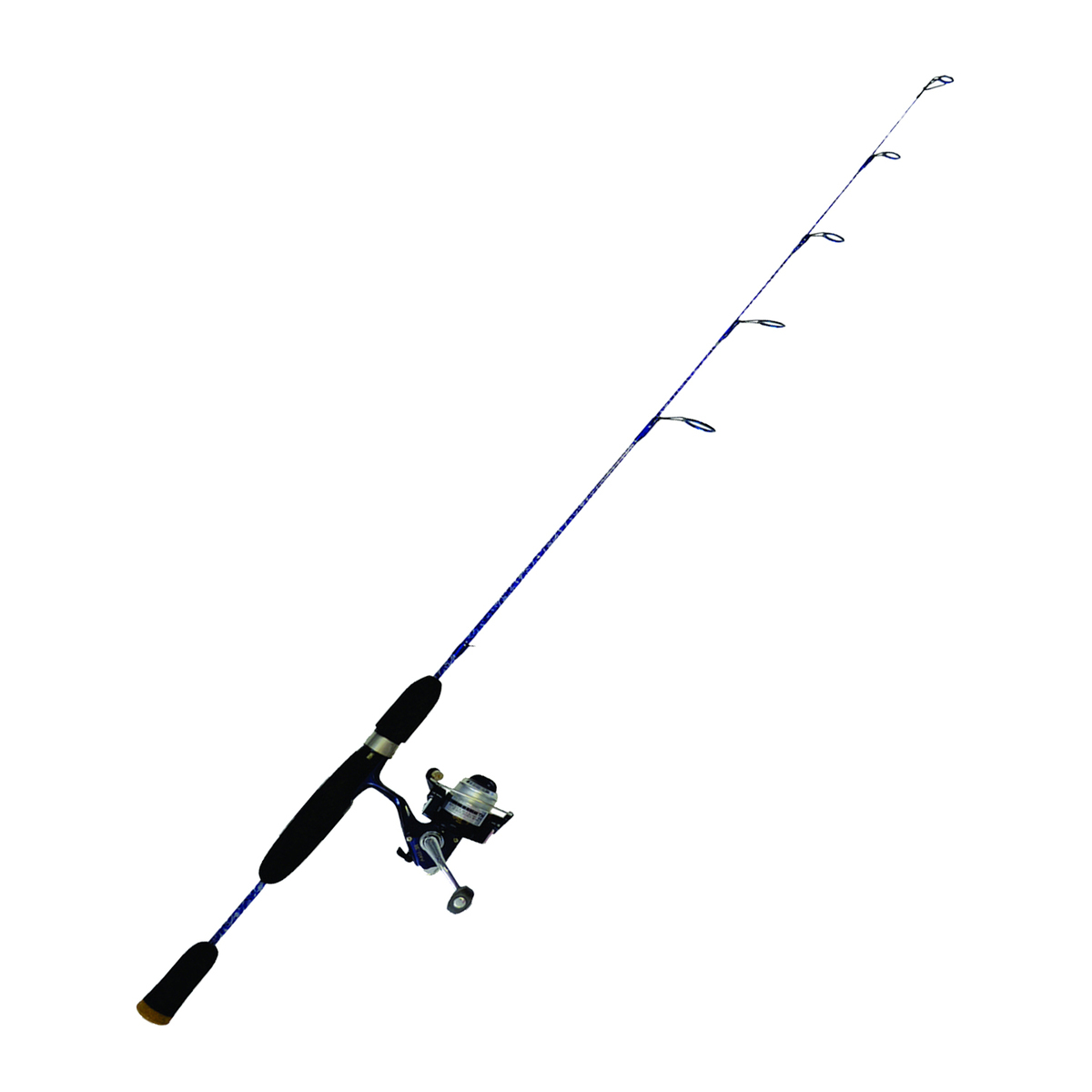 HT Enterprises Ice Fishing Rod and Reel Combo - Blue, 39in, Light Power - Blue HT Enterprises Ice Fishing Rod and Reel Combo - Blue, 39in, Light Power - Blue