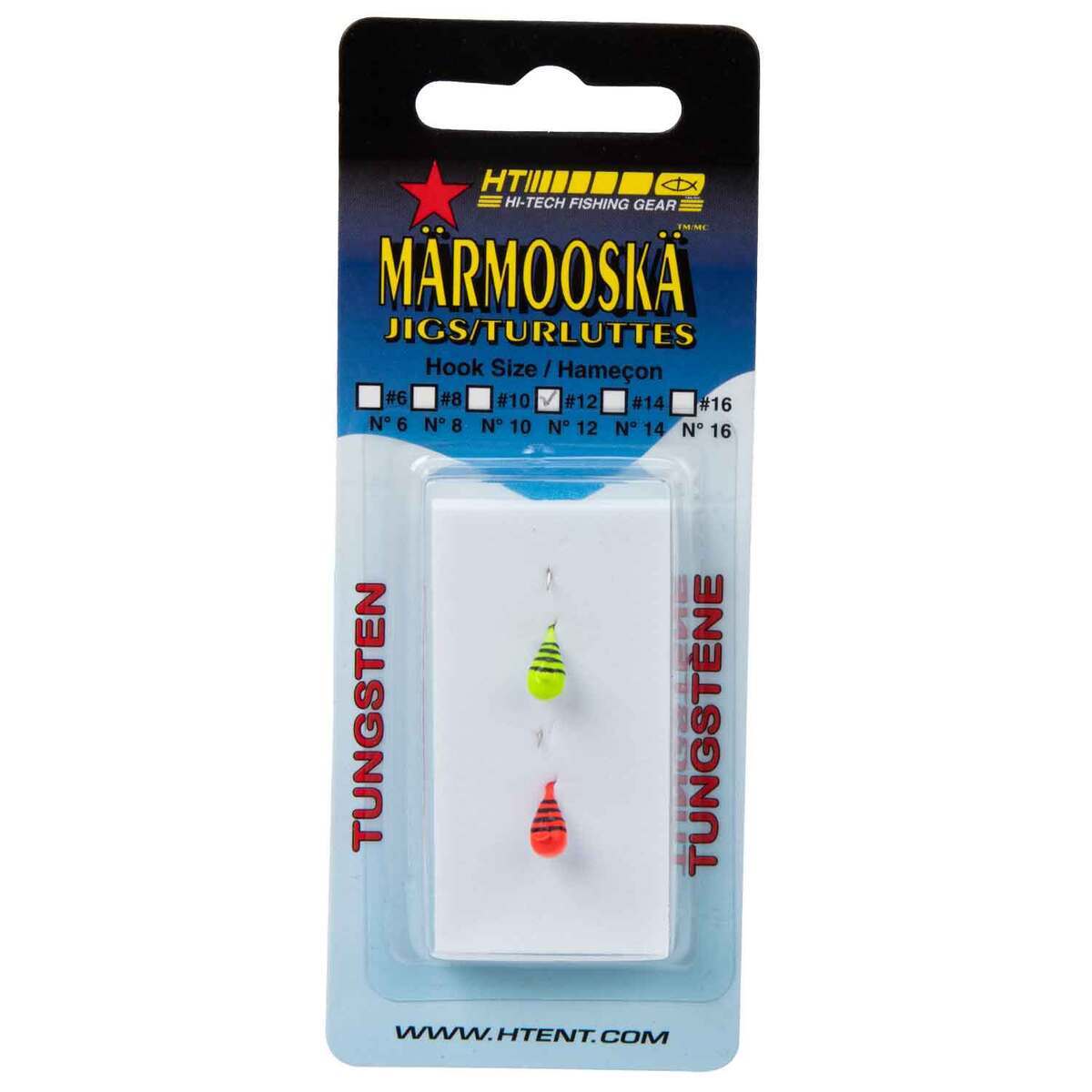 HT Enterprises Marmooska Tungsten Deluxe Ice Fishing Jig Assortment - Yellow/Orange, 0.3oz, 1.75in - Yellow/Orange 12 HT Enterprises Marmooska Tungsten Deluxe Ice Fishing Jig Assortment - Yellow/Orange, 0.3oz, 1.75in - Yellow/Orange 12