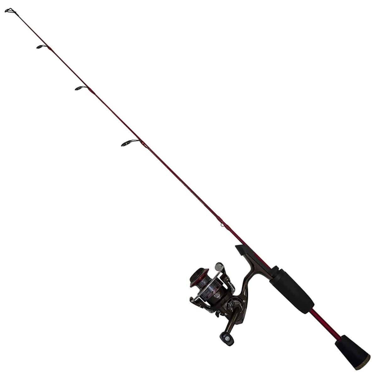 HT Enterprises Polar Fire Red Zone Ice Fishing Combo - Red/Black, 27in, Medium Power - Red/Black HT Enterprises Polar Fire Red Zone Ice Fishing Combo - Red/Black, 27in, Medium Power - Red/Black