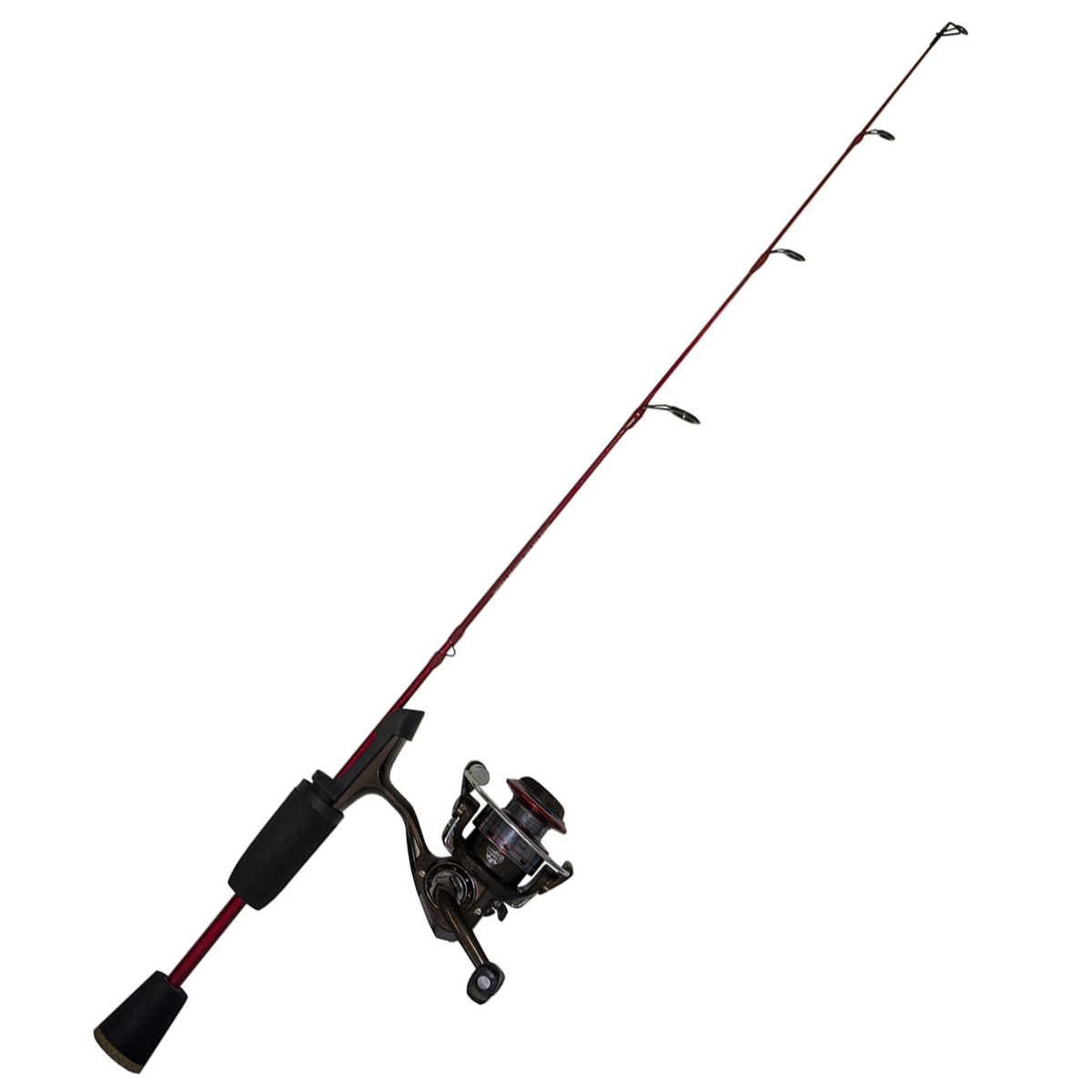 HT Enterprises Polar Fire Red Zone Ice Fishing Rod and Reel Combo - 28in, Medium Light Power - Red HT Enterprises Polar Fire Red Zone Ice Fishing Rod and Reel Combo - 28in, Medium Light Power - Red