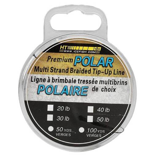 HT Enterprises Polar Ice Braided Ice Fishing Line - Red