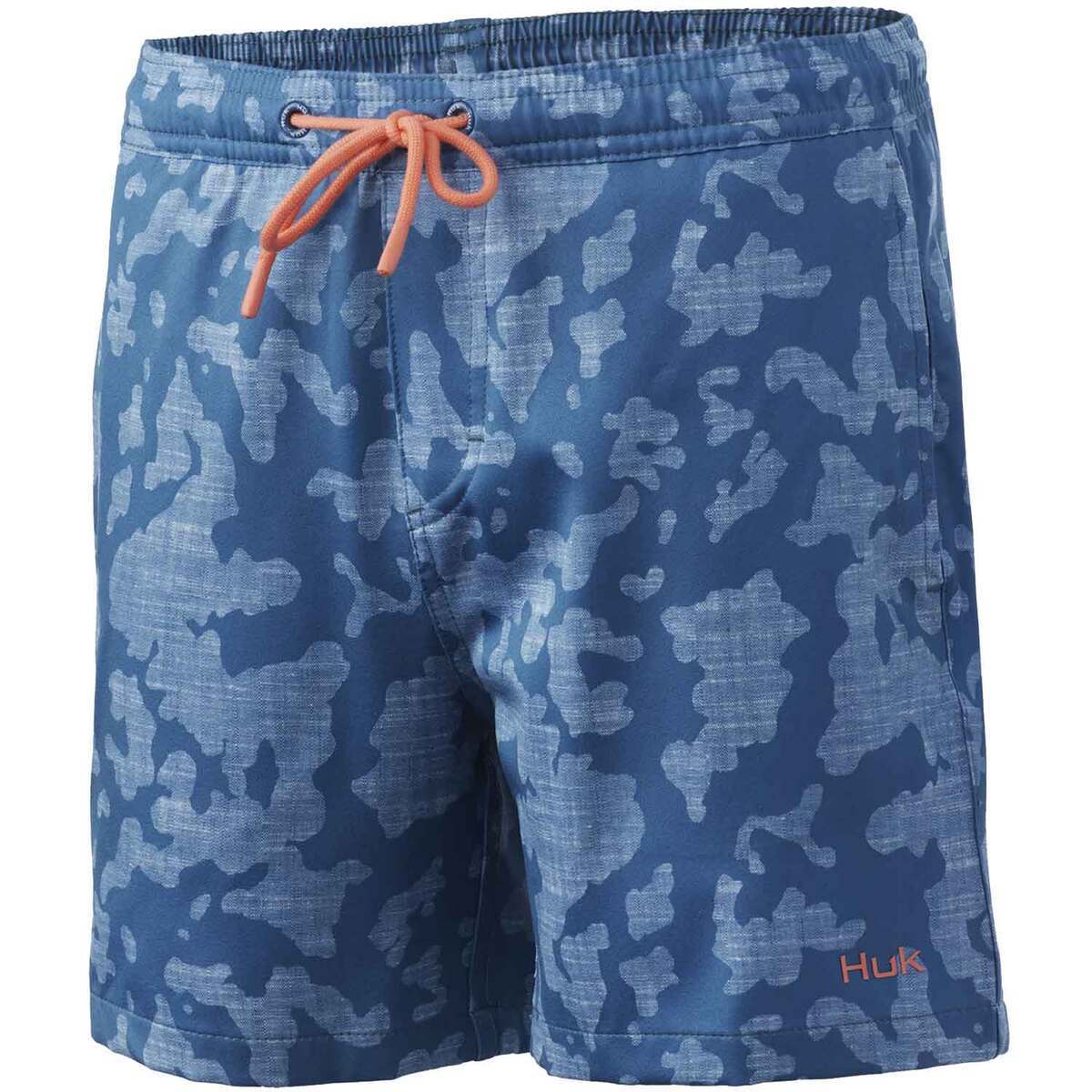 Huk Boys' Pursuit Volley Fishing Shorts - Titanium Blue - M - Titanium Blue M Huk Boys' Pursuit Volley Fishing Shorts - Titanium Blue - M - Titanium Blue M