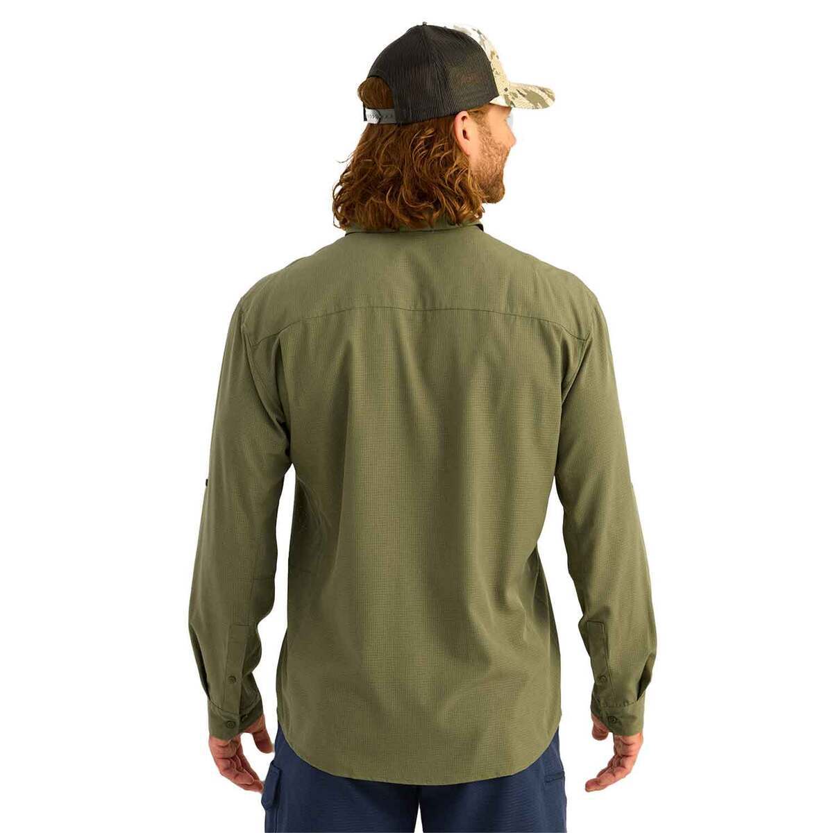 Huk Men's A1A Button-Down Long Sleeve Fishing Shirt Huk Men's A1A Button-Down Long Sleeve Fishing Shirt
