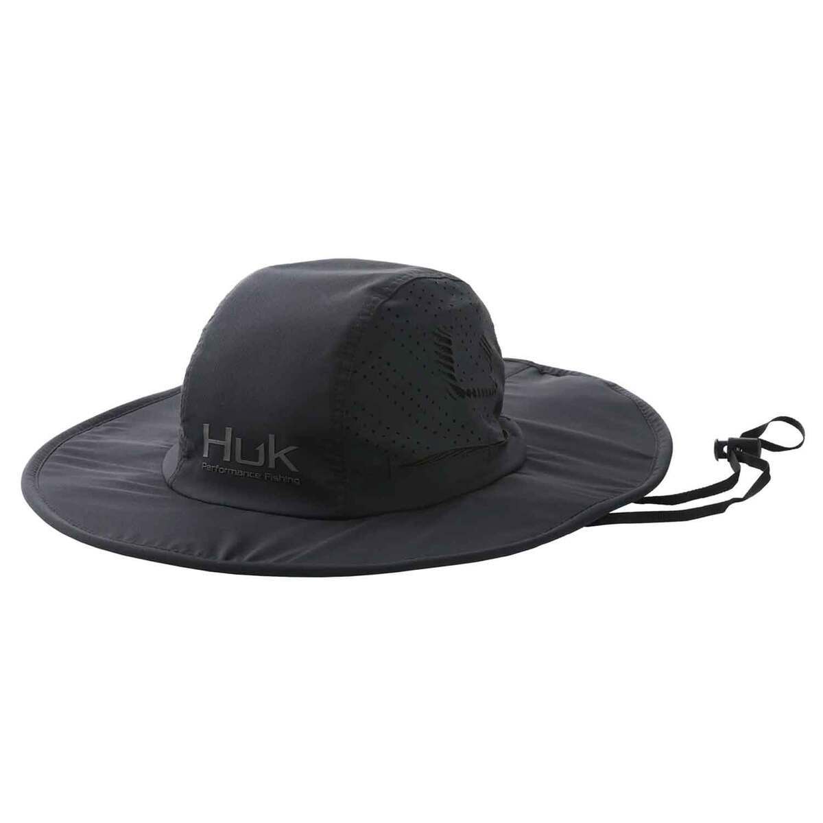 Huk Men's A1A Sun Hat - Black - One Size Fits Most - Black One