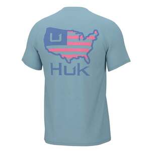 Huk Men's American Huk Short Sleeve Fishing Shirt
