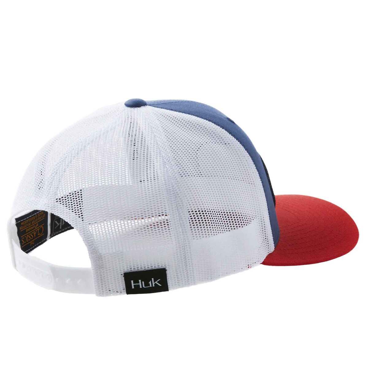 Huk Men's Americana Colorblock Trucker Hat - Sargasso Sea - One Size Fits Most - Sargasso Sea One Size Fits Most Huk Men's Americana Colorblock Trucker Hat - Sargasso Sea - One Size Fits Most - Sargasso Sea One Size Fits Most