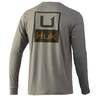 Huk Men's Brand Box Long Sleeve Fishing Shirt