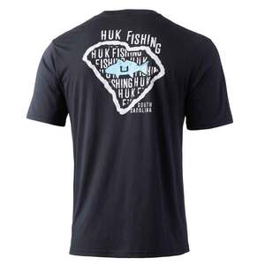 Huk Men's Charleston Chalk Short Sleeve Fishing Shirt