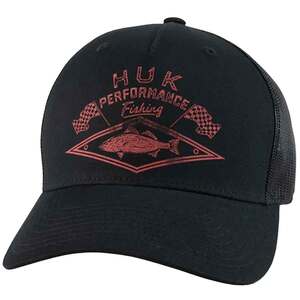 Huk Men's Checkered Flag Trucker Hat