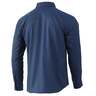 Huk Men's Citadel Plaid Teaser Long Sleeve Fishing Shirt