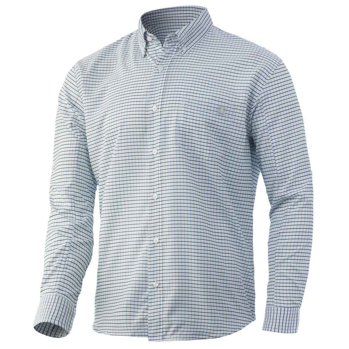 Huk Men's Citadel Plaid Teaser Long Sleeve Fishing Shirt Huk Men's Citadel Plaid Teaser Long Sleeve Fishing Shirt