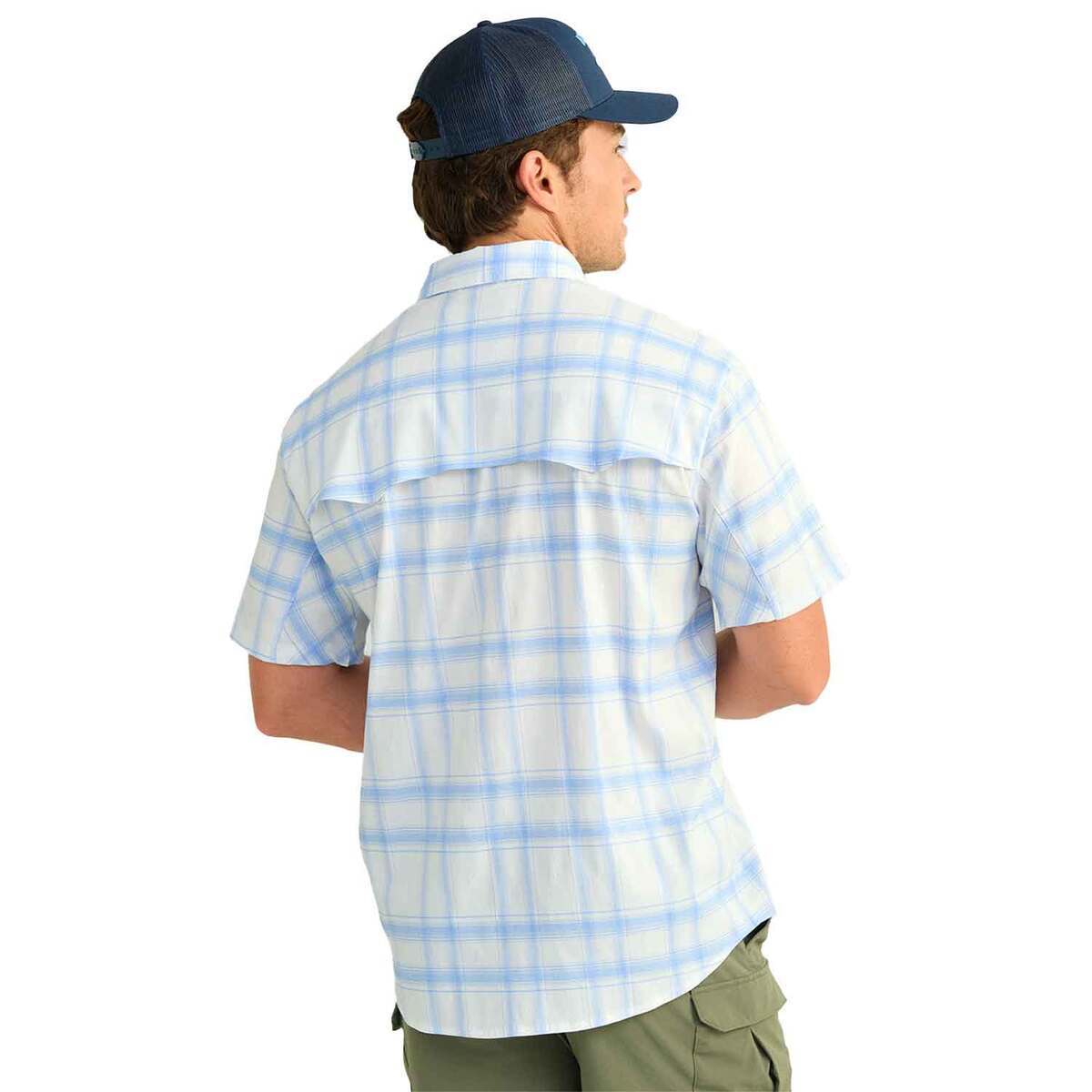 Huk Men's Diamond Back Plaid Short Sleeve Fishing Shirt Huk Men's Diamond Back Plaid Short Sleeve Fishing Shirt