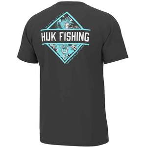 Huk Men's Diamond Flats Short Sleeve Fishing Shirt