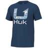 Huk Men's Fin Fill Short Sleeve Fishing Shirt