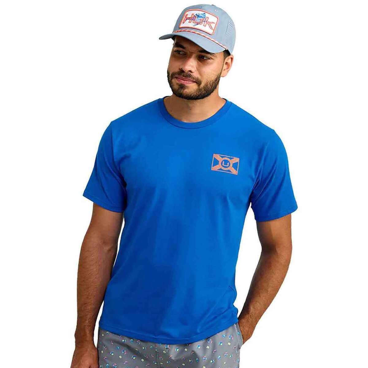 Huk Men's Florida State Short Sleeve Casual Shirt Huk Men's Florida State Short Sleeve Casual Shirt