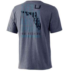 Huk Men's Florida Tested Logo Short Sleeve Fishing Shirt