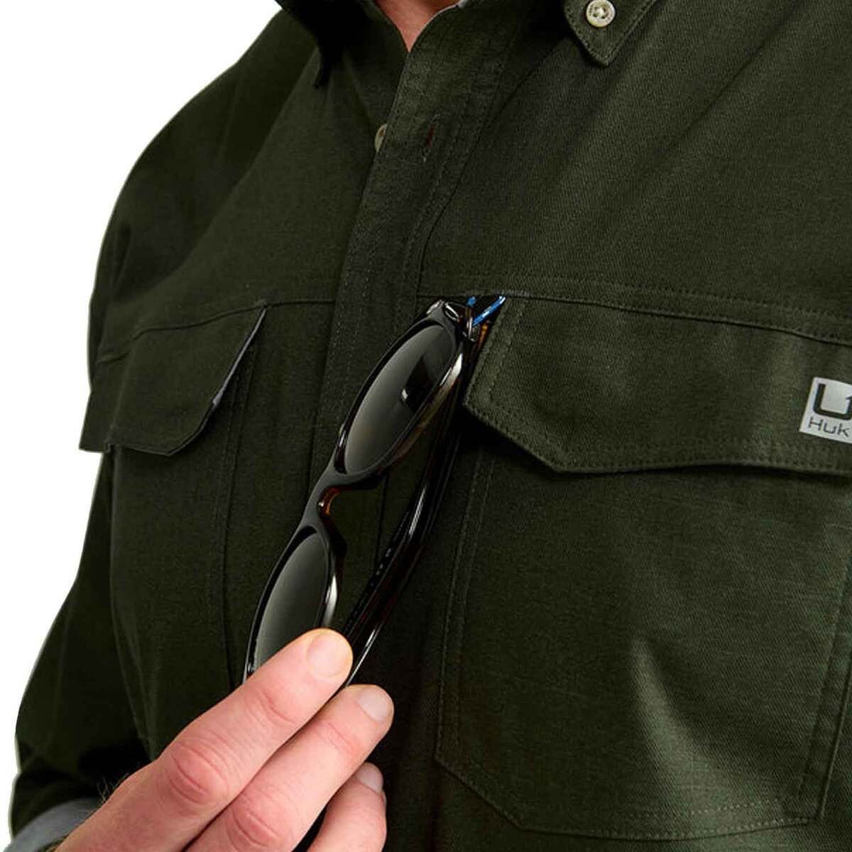 Huk Men's Hawser Tech Long Sleeve Fishing Shirt Huk Men's Hawser Tech Long Sleeve Fishing Shirt