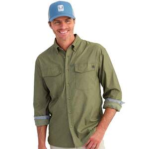 Huk Men's Hawser Tech Long Sleeve Fishing Shirt