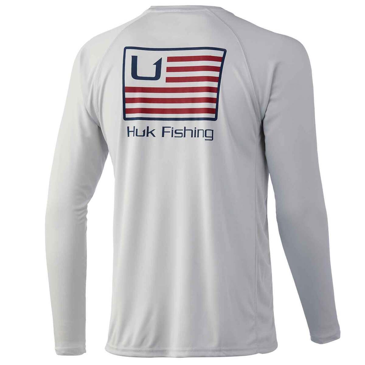 HUK Pursuit Crew T-Shirt à Manches Longues Protection Solaire Chemise, Fin Flats-Harbor Mist, L Homme HUK Pursuit Crew T-Shirt à Manches Longues Protection Solaire Chemise, Fin Flats-Harbor Mist, L Homme