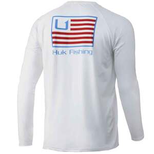 Huk Men's Huk and Bars Pursuit Long Sleeve Fishing Shirt