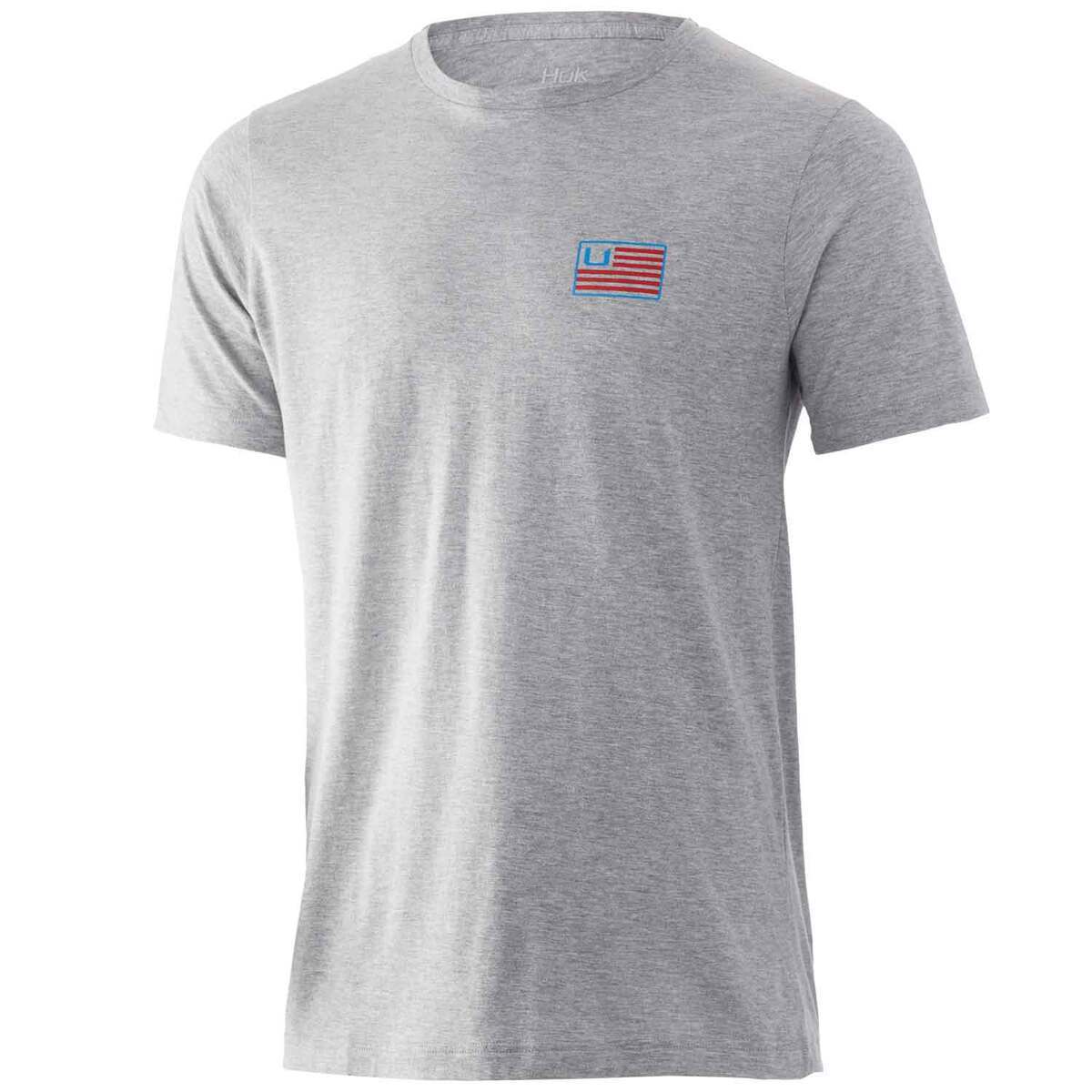 Huk Men's Huk And Bars Short Sleeve Casual Shirt Huk Men's Huk And Bars Short Sleeve Casual Shirt