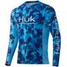 Huk Men's Icon X Refraction Camo Long Sleeve Shirt