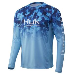 Huk Men's Icon X Refraction Fade Long Sleeve Shirt