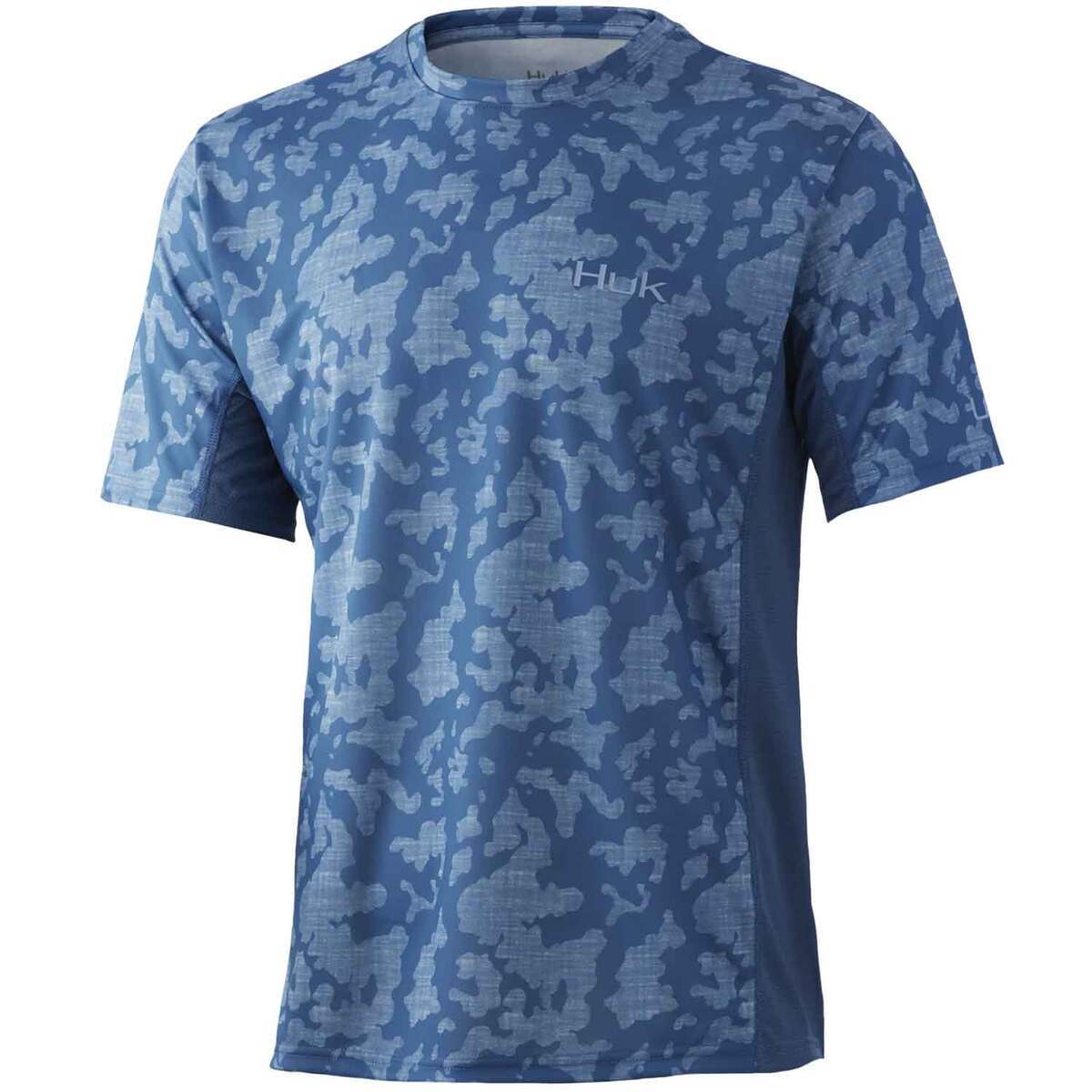 Huk Men's Icon X Running Lakes Short Sleeve Fishing Shirt Huk Men's Icon X Running Lakes Short Sleeve Fishing Shirt