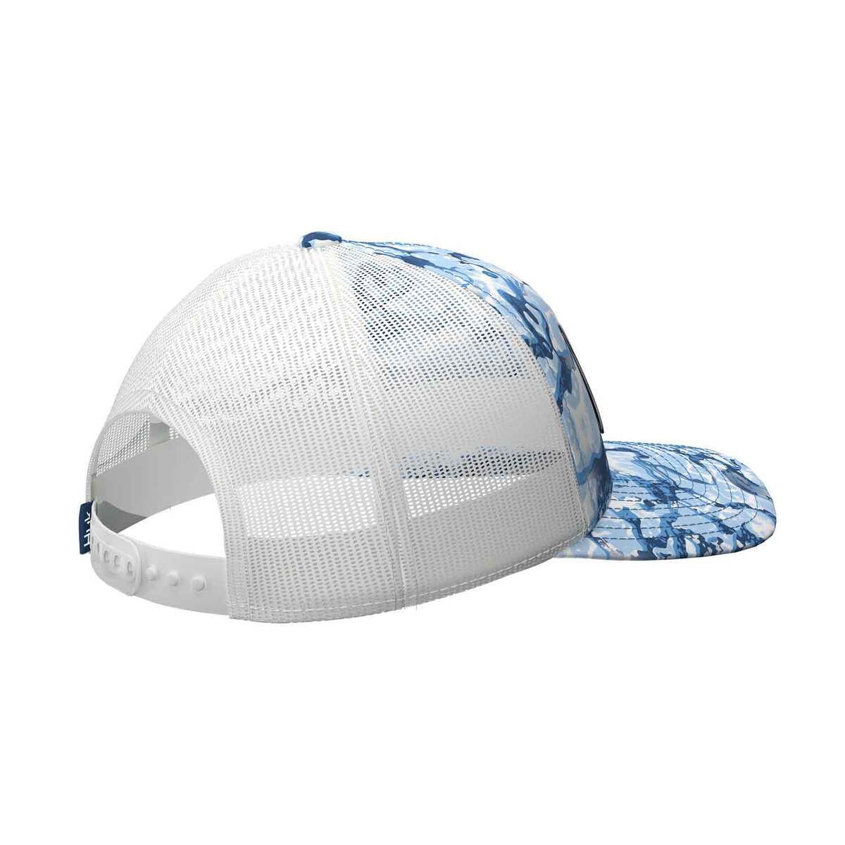 Huk Men's Inside Reef Camo Trucker Hat - Azure Blue - One Size Fits Most - Azure Blue One Size Fits Most Huk Men's Inside Reef Camo Trucker Hat - Azure Blue - One Size Fits Most - Azure Blue One Size Fits Most