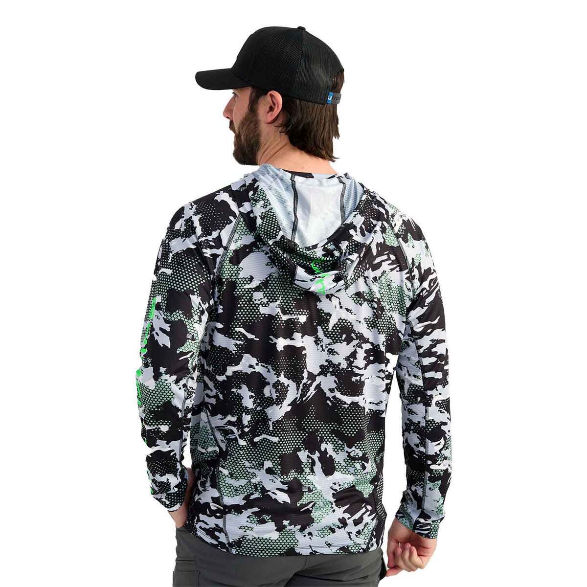 Huk Men's KC Icon Performance Hooded Long Sleeve Fishing Shirt Huk Men's KC Icon Performance Hooded Long Sleeve Fishing Shirt