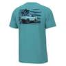 Huk Men's KC Palm Truckin Short Sleeve Fishing Shirt