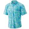 Huk Men's Kona Ocean Palm Short Sleeve Fishing Shirt