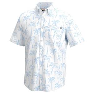 Huk Men's Kona Palm Wash Short Sleeve Fishing Shirt