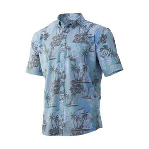 Huk Men's Kona Paradise Pass Short Sleeve Shirt - Lichen - M