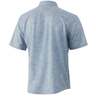 Huk Men's Kona Running Lakes Short Sleeve Fishing Shirt - Overcast Grey - M - Overcast Grey M