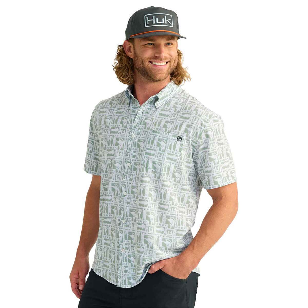 Huk Men's Kona Short Sleeve Fishing Shirt Huk Men's Kona Short Sleeve Fishing Shirt