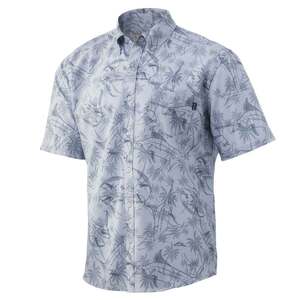 Huk Men's Kona Short Sleeve Fishing Shirt - Overcast Grey - M