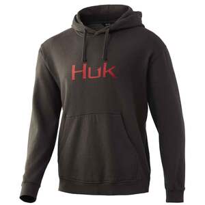 Huk Men's Logo Fleece Fishing Hoodie