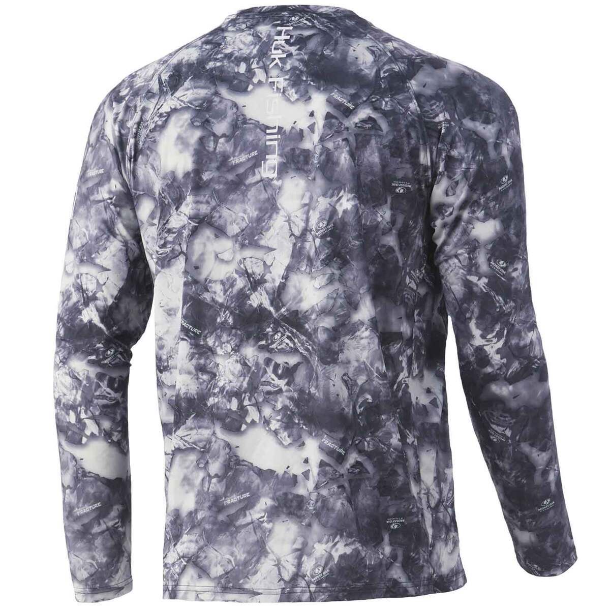 Huk Men's Mossy Oak Fracture Vented Pursuit Long Sleeve Fishing Shirt Huk Men's Mossy Oak Fracture Vented Pursuit Long Sleeve Fishing Shirt