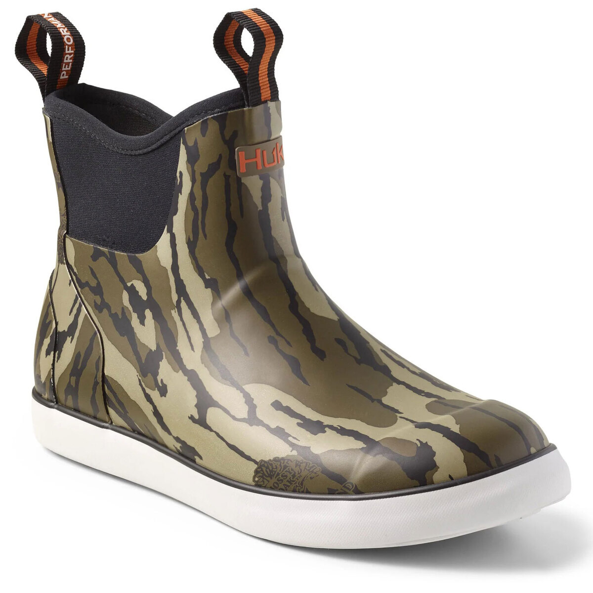 Huk Men's Mossy Oak New Bottomland Rogue Wave Pull On Boots Huk Men's Mossy Oak New Bottomland Rogue Wave Pull On Boots