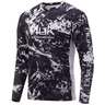 Huk Men's Mossy Oak Pursuit Long Sleeve Shirt - Mossy Oak Hydro Blackwater - L - Mossy Oak Hydro Blackwater L