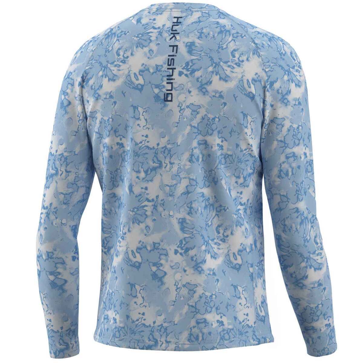 Huk Men's Pursuit Crew Fin Flats Long Sleeve Fishing Shirt Huk Men's Pursuit Crew Fin Flats Long Sleeve Fishing Shirt